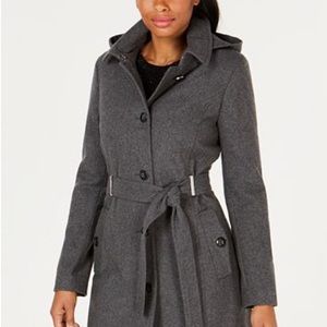 Calvin Klein
Hooded Belted Coat